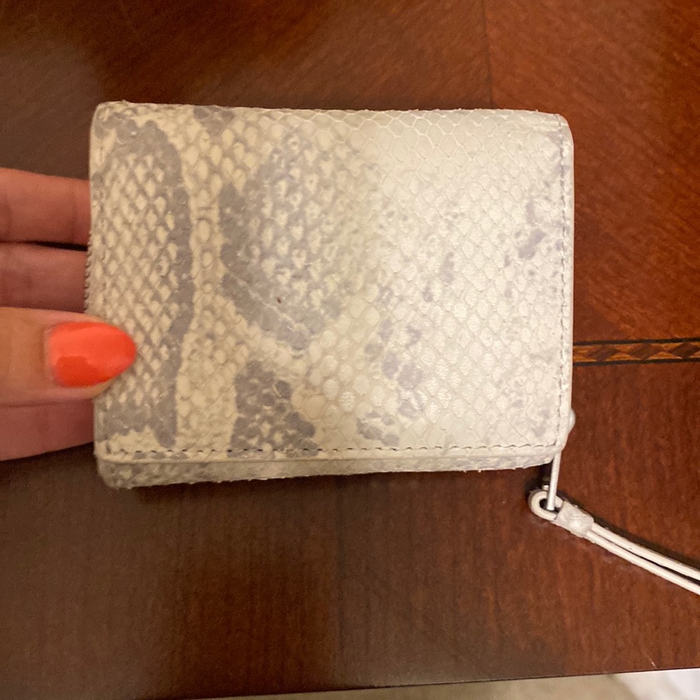 All Saints Wallet Snakeskin Leather